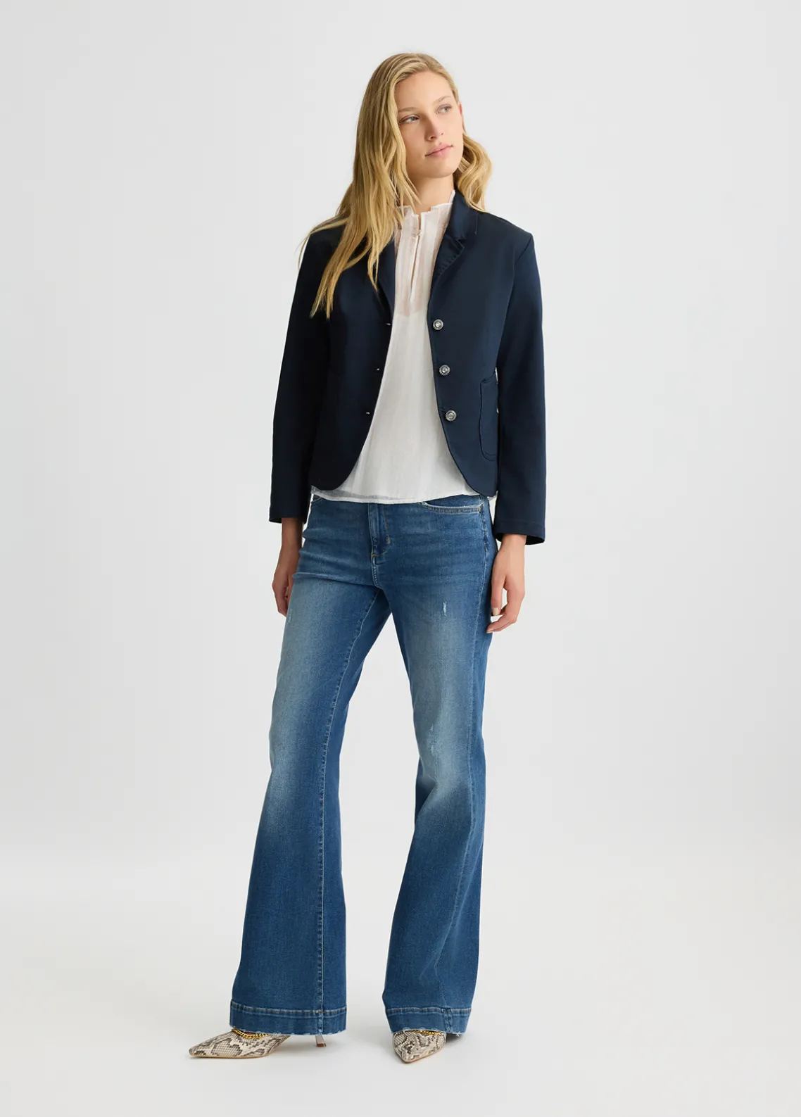 Liu Jo Americana de algodón-Mujer Chaquetas