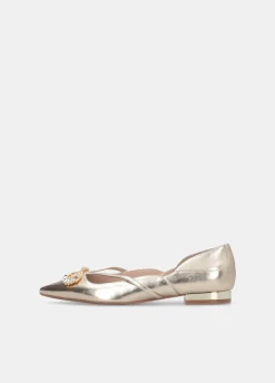 Liu Jo Bailarinas con logotipo de pedrería-Mujer Mocasines