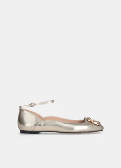 Liu Jo Bailarinas de efecto laminado-Mujer Mocasines