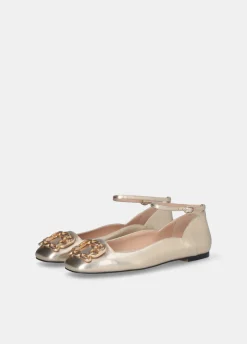 Liu Jo Bailarinas de efecto laminado-Mujer Mocasines