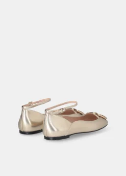 Liu Jo Bailarinas de efecto laminado-Mujer Mocasines
