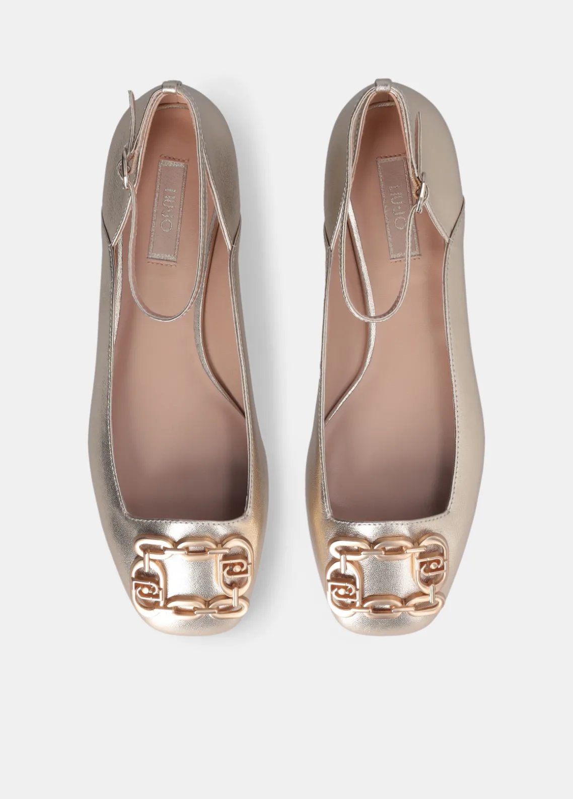 Liu Jo Bailarinas de efecto laminado-Mujer Mocasines