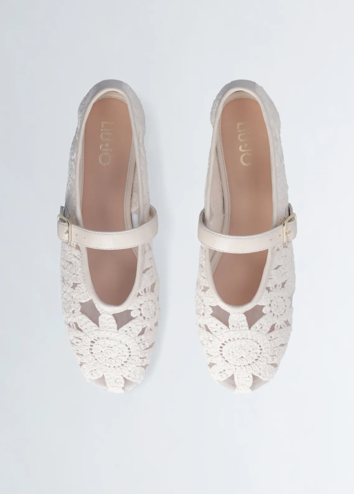 Liu Jo Bailarinas de encaje macramé-Mujer Mocasines