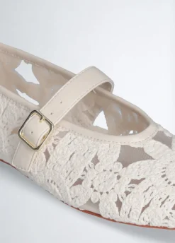 Liu Jo Bailarinas de encaje macramé-Mujer Mocasines