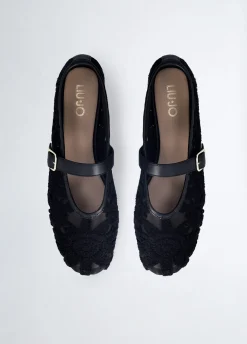 Liu Jo Bailarinas de encaje macramé-Mujer Mocasines
