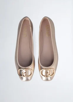 Liu Jo Bailarinas de piel laminada-Mujer Mocasines