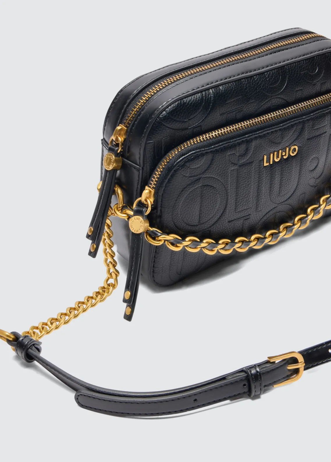 Liu Jo Bandolera mediana con cadena decorativa-Mujer Bolsos Bandoleras