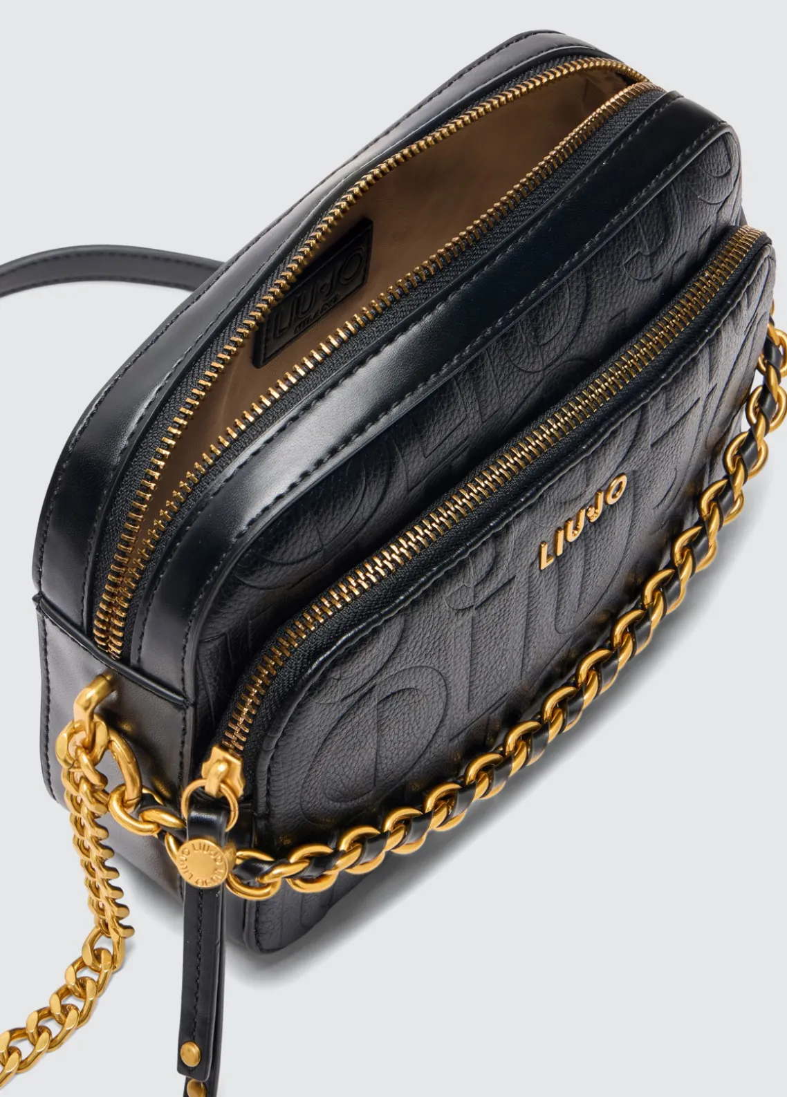 Liu Jo Bandolera mediana con cadena decorativa-Mujer Bolsos Bandoleras