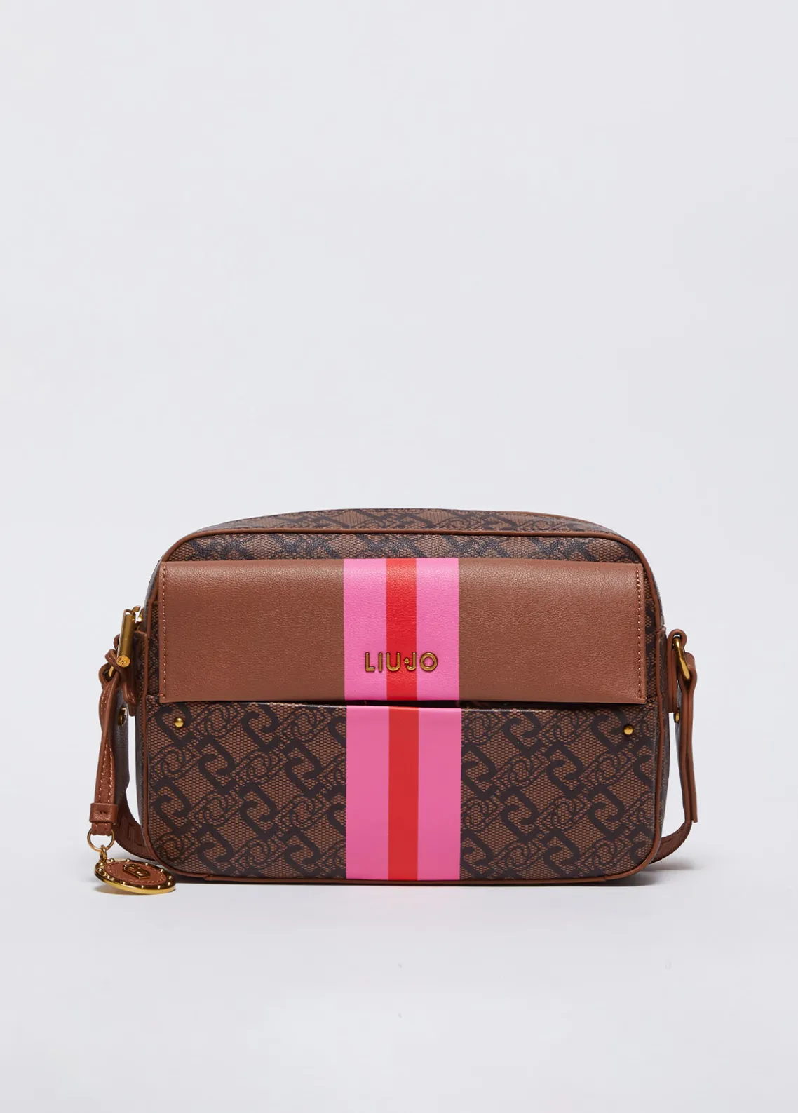 Liu Jo Bandolera mediana con charm-Mujer Bolsos Bandoleras