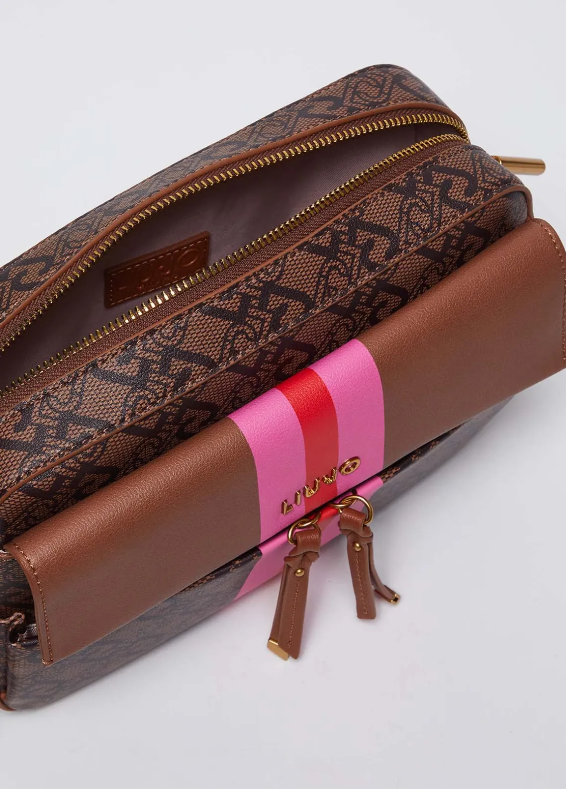 Liu Jo Bandolera mediana con charm-Mujer Bolsos Bandoleras