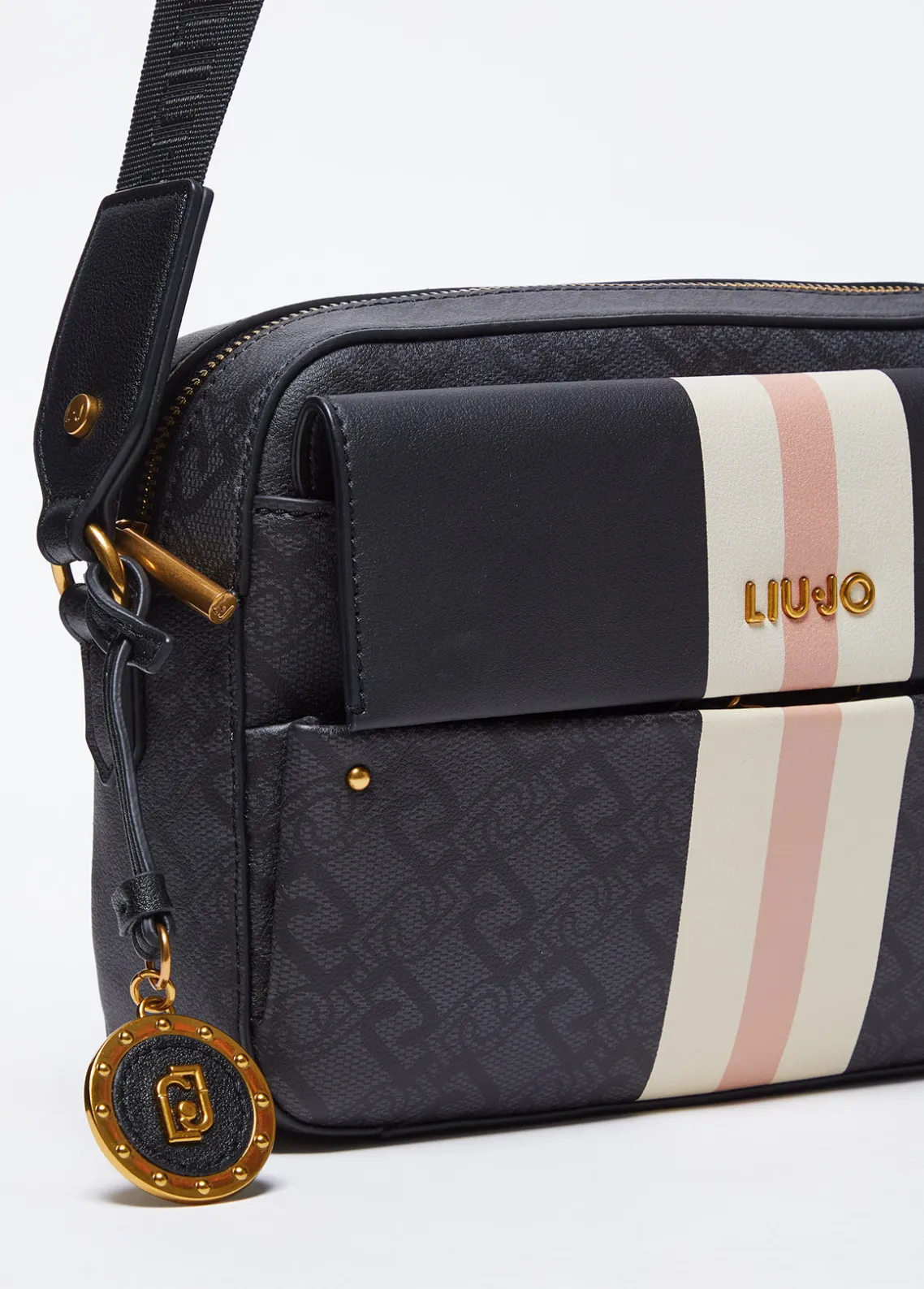 Liu Jo Bandolera mediana con charm-Mujer Bolsos Bandoleras