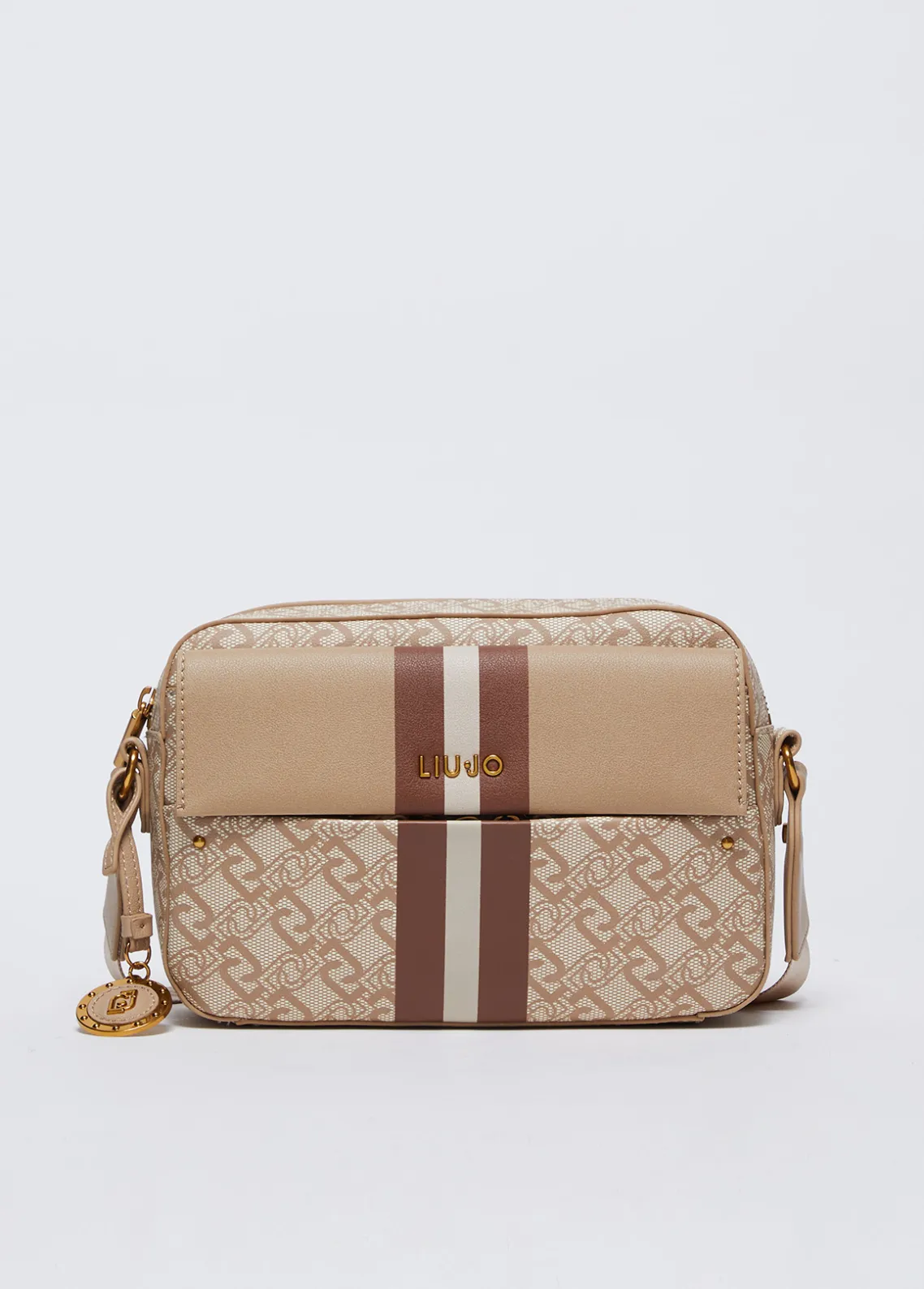 Liu Jo Bandolera mediana con charm-Mujer Bolsos Bandoleras