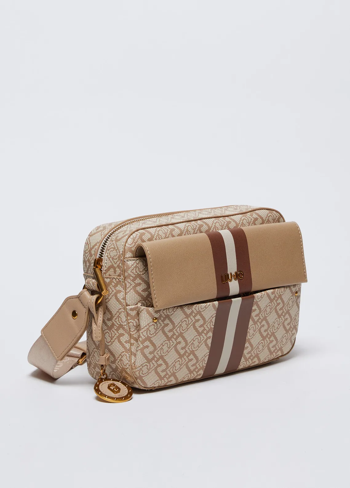 Liu Jo Bandolera mediana con charm-Mujer Bolsos Bandoleras