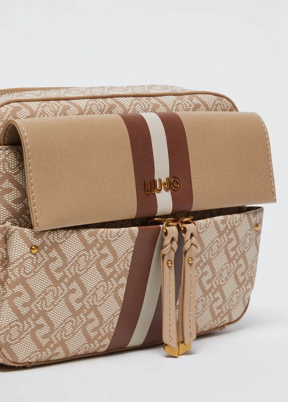 Liu Jo Bandolera mediana con charm-Mujer Bolsos Bandoleras