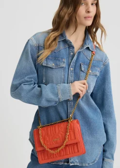 Liu Jo Bandolera mediana con logotipo-Mujer Bolsos Bandoleras