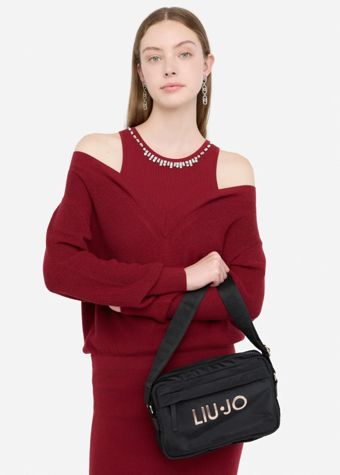 Liu Jo Bandolera mediana de nailon-Mujer Bolsos Bandoleras