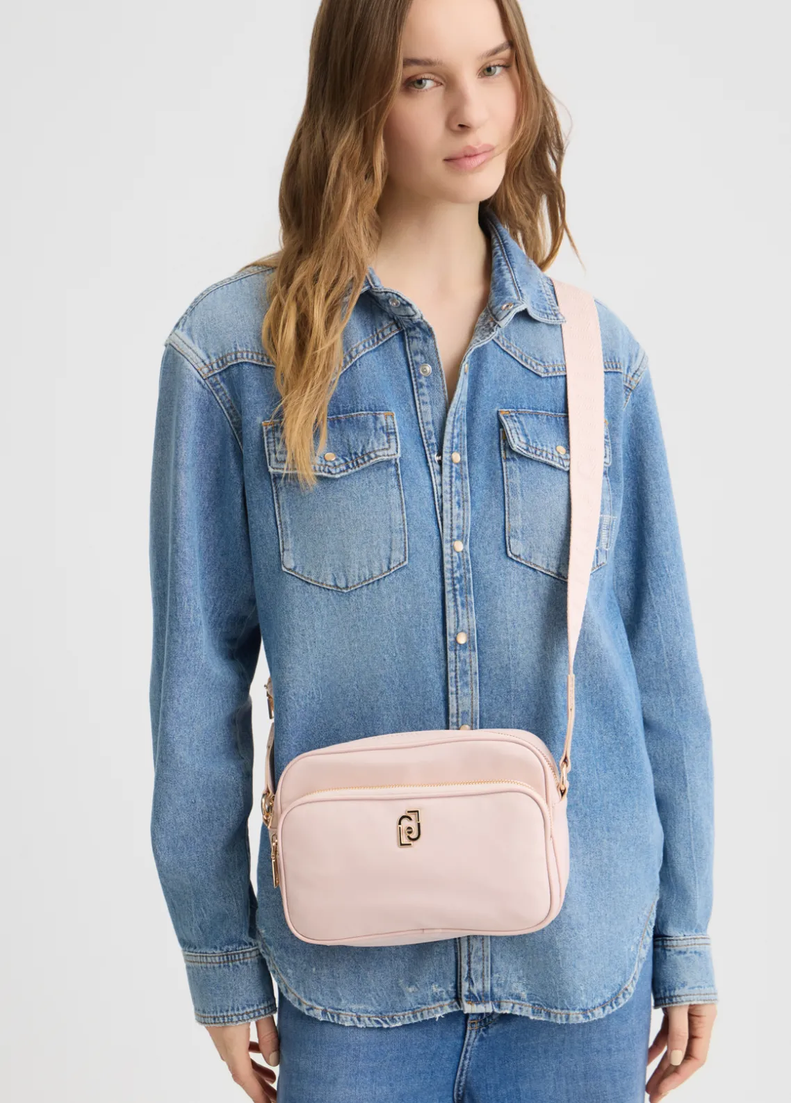 Liu Jo Bandolera mediana de nailon-Mujer Bolsos Bandoleras