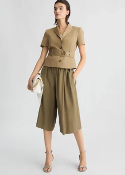 Liu Jo Bermuda con cinturón-Mujer Pantalones