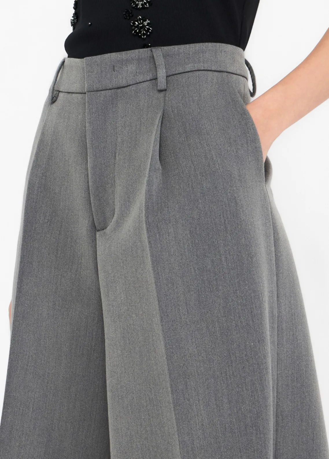 Liu Jo Bermudas con pinzas-Mujer Pantalones