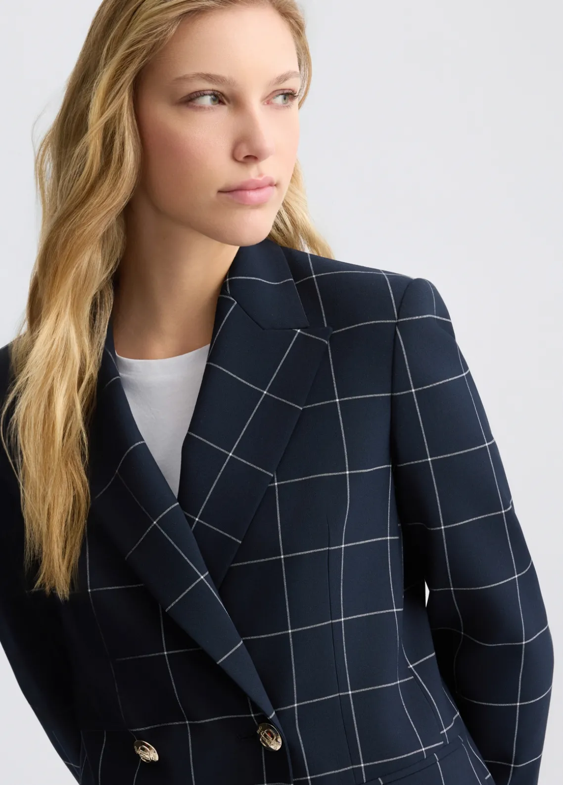 Liu Jo Blazer a cuadros de doble botonadura-Mujer Chaquetas|Tailleur