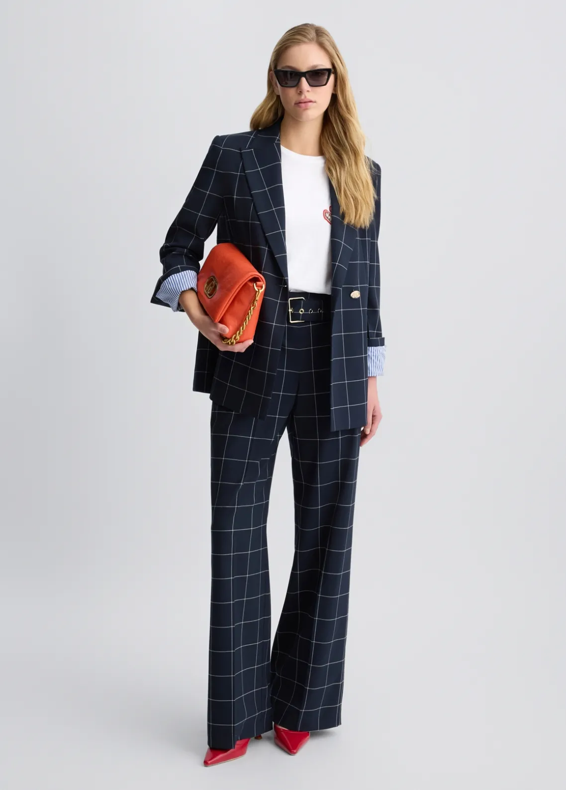Liu Jo Blazer a cuadros de doble botonadura-Mujer Chaquetas|Tailleur