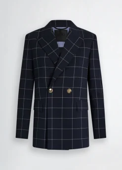 Liu Jo Blazer a cuadros de doble botonadura-Mujer Chaquetas|Tailleur