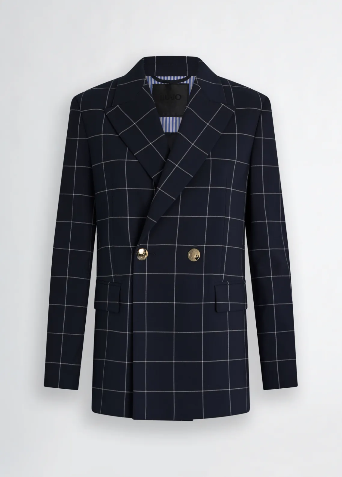 Liu Jo Blazer a cuadros de doble botonadura-Mujer Chaquetas|Tailleur