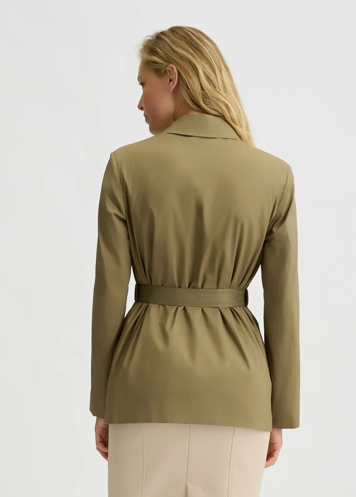 Liu Jo Blazer de algodón con cinturón-Mujer Chaquetas