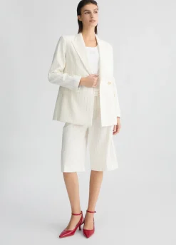 Liu Jo Blazer de doble botonadura con raya diplomática-Mujer Chaquetas|Tailleur