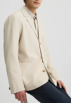 Liu Jo Blazer de lino y algodón-Hombre Americanas Y Chalecos