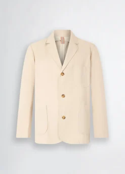 Liu Jo Blazer de lino y algodón-Hombre Americanas Y Chalecos