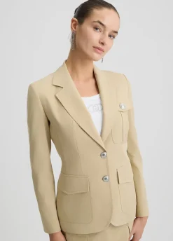 Liu Jo Blazer de mezcla de algodón-Mujer Chaquetas|Tailleur