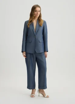 Liu Jo Blazer en mezcla de lino-Mujer Chaquetas|Tailleur