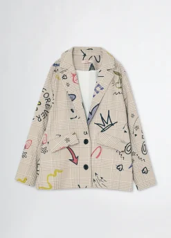 Liu Jo Blazer Príncipe de Gales con estampado- Abrigos Y Chaquetas
