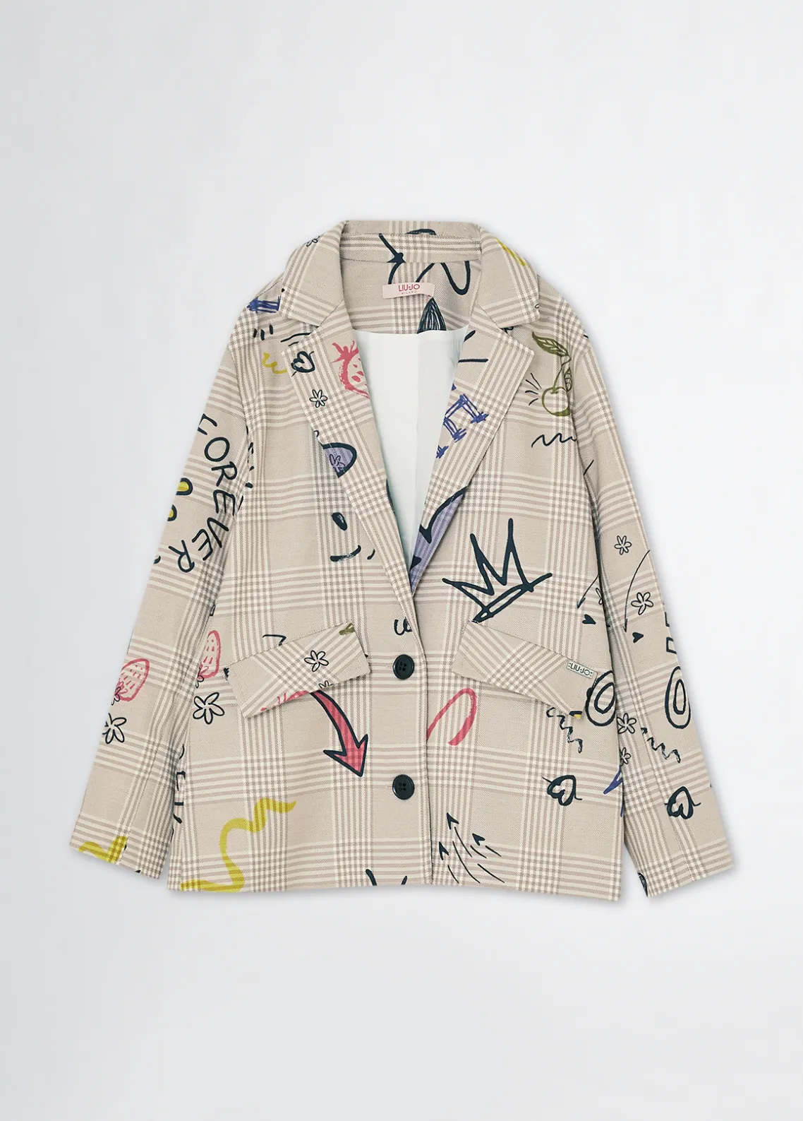 Liu Jo Blazer Príncipe de Gales con estampado- Abrigos Y Chaquetas