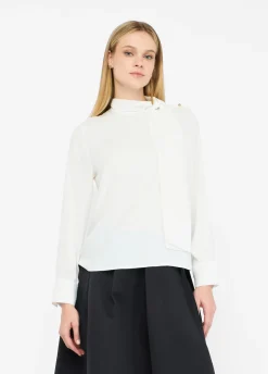 Liu Jo Blusa con bufanda-Mujer Camisas Y Blusas