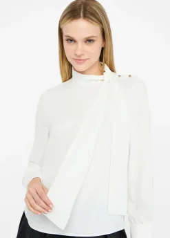 Liu Jo Blusa con bufanda-Mujer Camisas Y Blusas