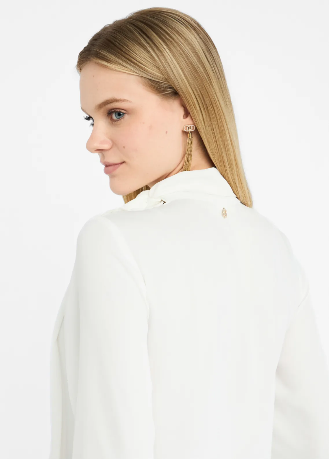 Liu Jo Blusa con bufanda-Mujer Camisas Y Blusas