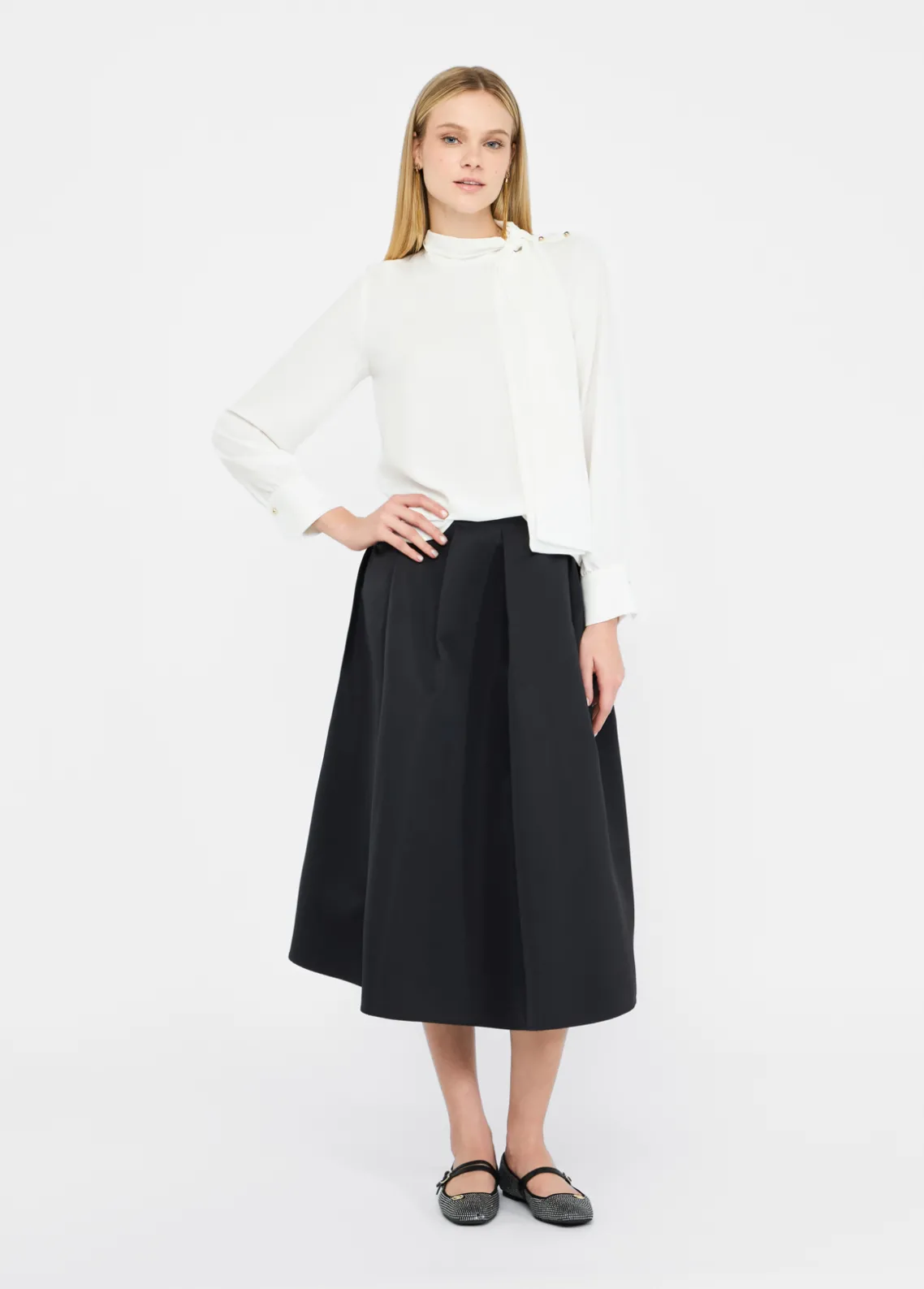 Liu Jo Blusa con bufanda-Mujer Camisas Y Blusas