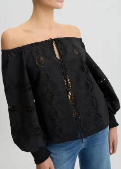 Liu Jo Blusa de algodón con bordados-Mujer Camisas Y Blusas