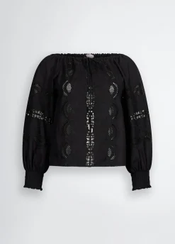Liu Jo Blusa de algodón con bordados-Mujer Camisas Y Blusas