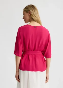 Liu Jo Blusa de crepé de China-Mujer Camisas Y Blusas