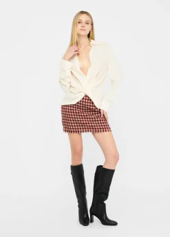 Liu Jo Blusa de crepé de China-Mujer Camisas Y Blusas