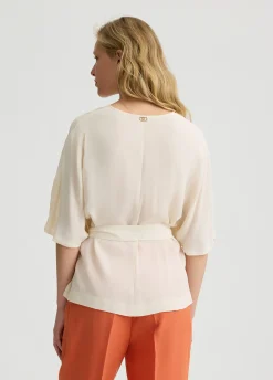 Liu Jo Blusa de crepé de China-Mujer Camisas Y Blusas