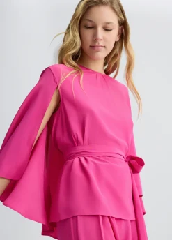Liu Jo Blusa de crepé de China con cinturón-Mujer Camisas Y Blusas|Ceremonia