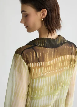 Liu Jo Blusa de gasa estampada-Mujer Camisas Y Blusas