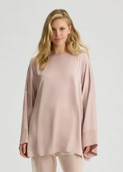 Liu Jo Blusa de georgette y satén-Mujer Camisas Y Blusas