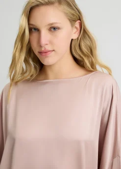 Liu Jo Blusa de georgette y satén-Mujer Camisas Y Blusas