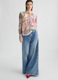 Liu Jo Blusa de seda-Mujer Camisas Y Blusas
