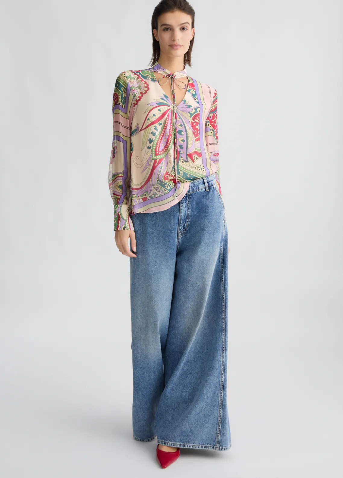 Liu Jo Blusa de seda-Mujer Camisas Y Blusas